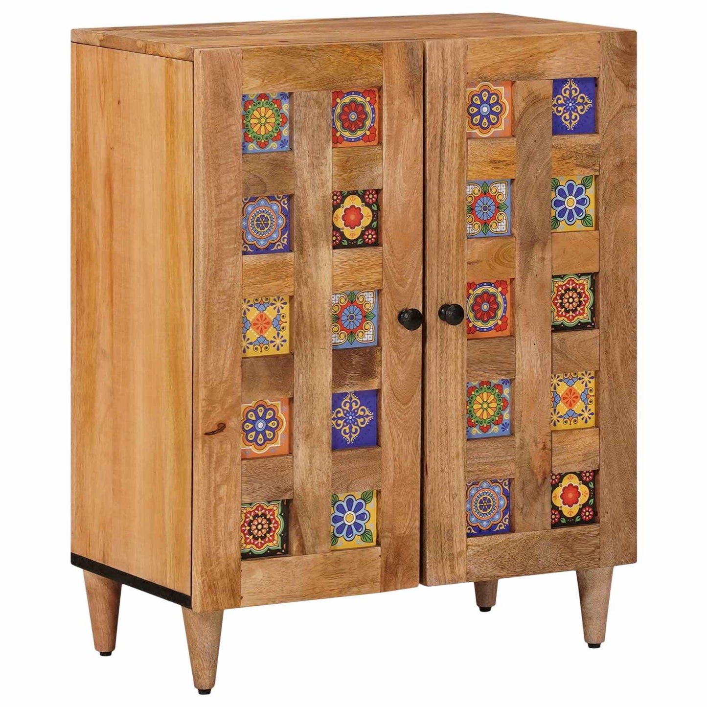 Serviesskap Naturlig 60 x 33,5 x 75 cm Massiv mango tre vidaXL