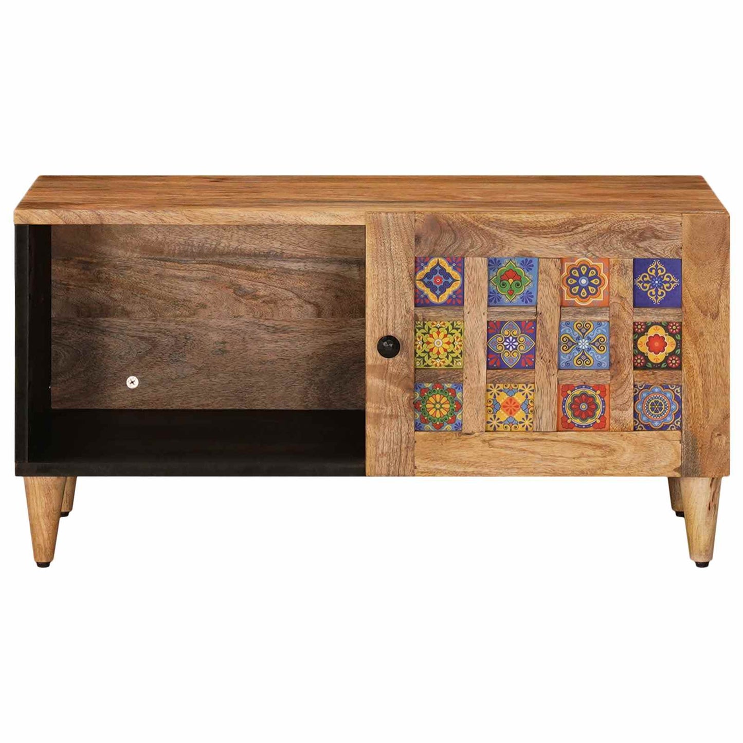 Kaffebord Naturlig 80 x 50 x 40 cm Massiv mango tre