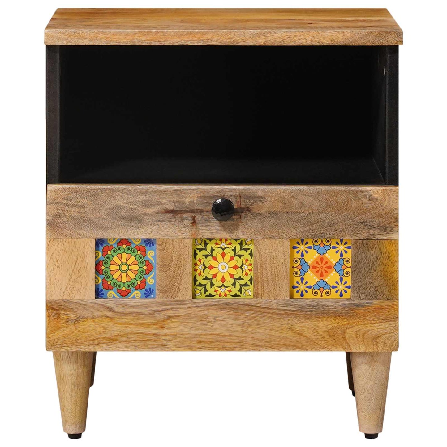 Nattbordskap Naturlig 40 x 33 x 46 cm Massiv mango tre