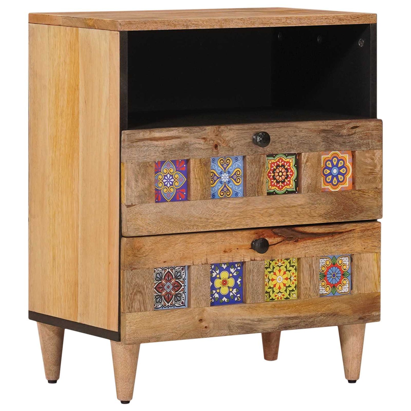 Nattbordskap Naturlig 50 x 33 x 62 cm Massiv mango tre