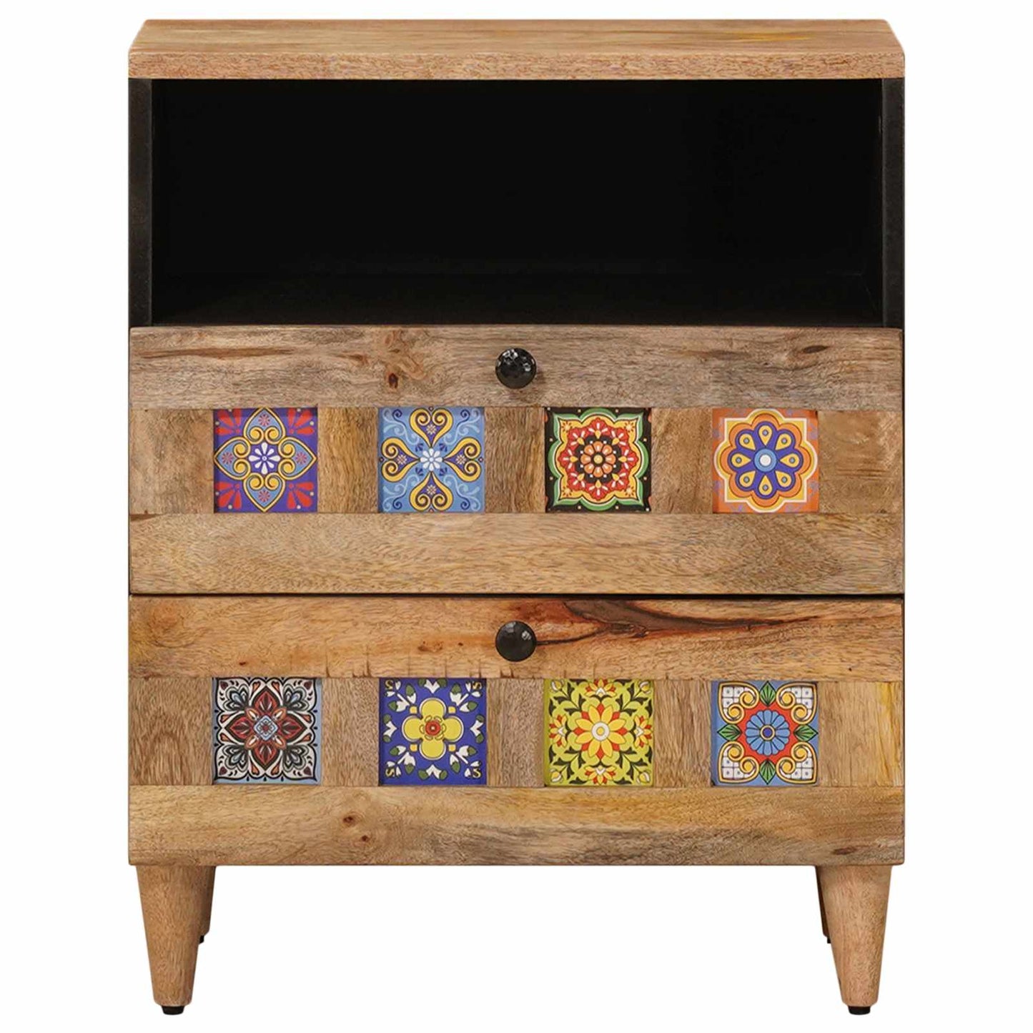 Nattbordskap Naturlig 50 x 33 x 62 cm Massiv mango tre