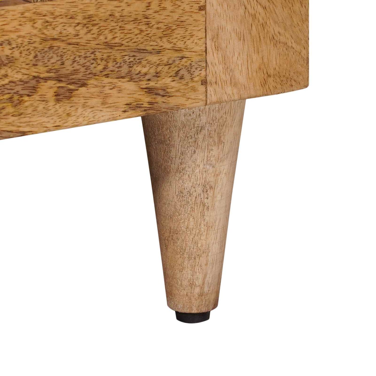 Nattbordskap Naturlig 50 x 33 x 60 cm Massiv mango tre vidaXL