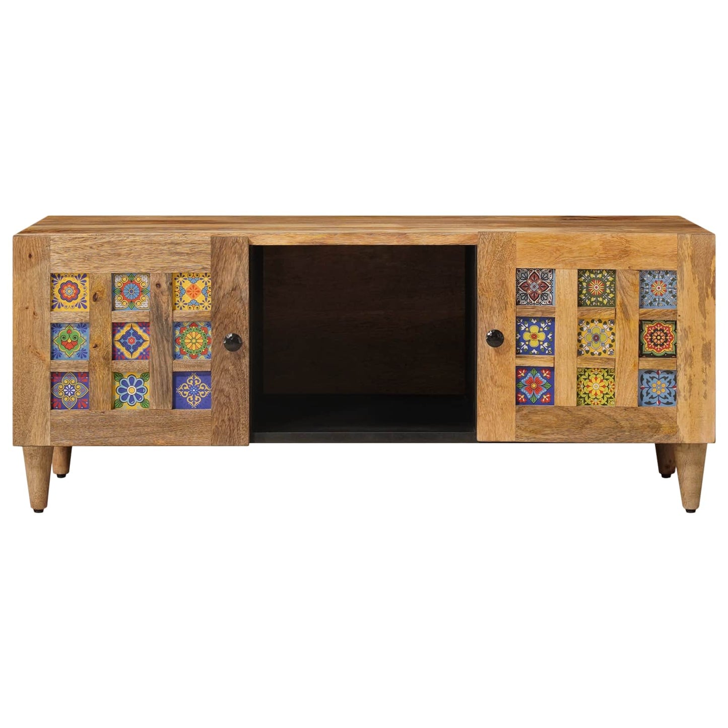 Kaffebord Naturlig 100 x 54 x 40 cm Massiv mango tre vidaXL
