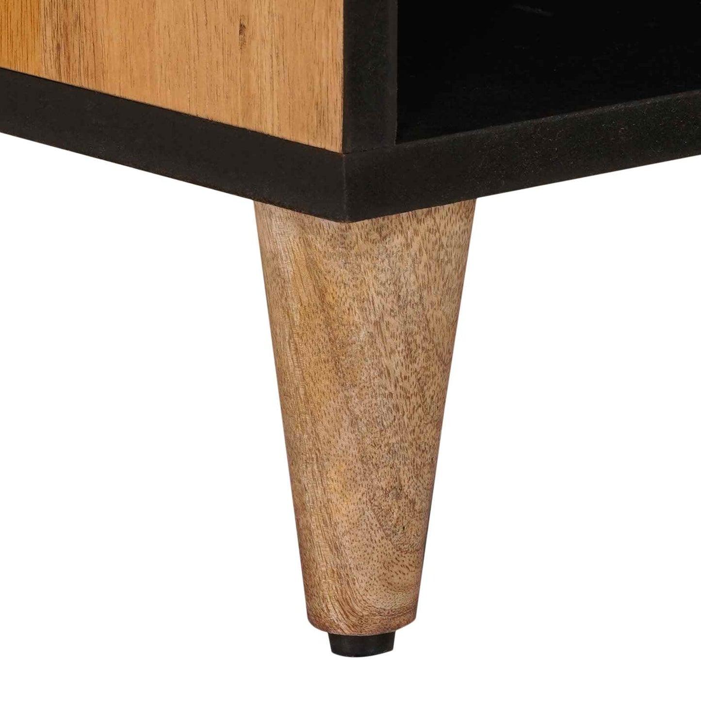 TV-skap med lagring Naturlig 80 x 31,5 x 46 cm Massiv mango tre vidaXL