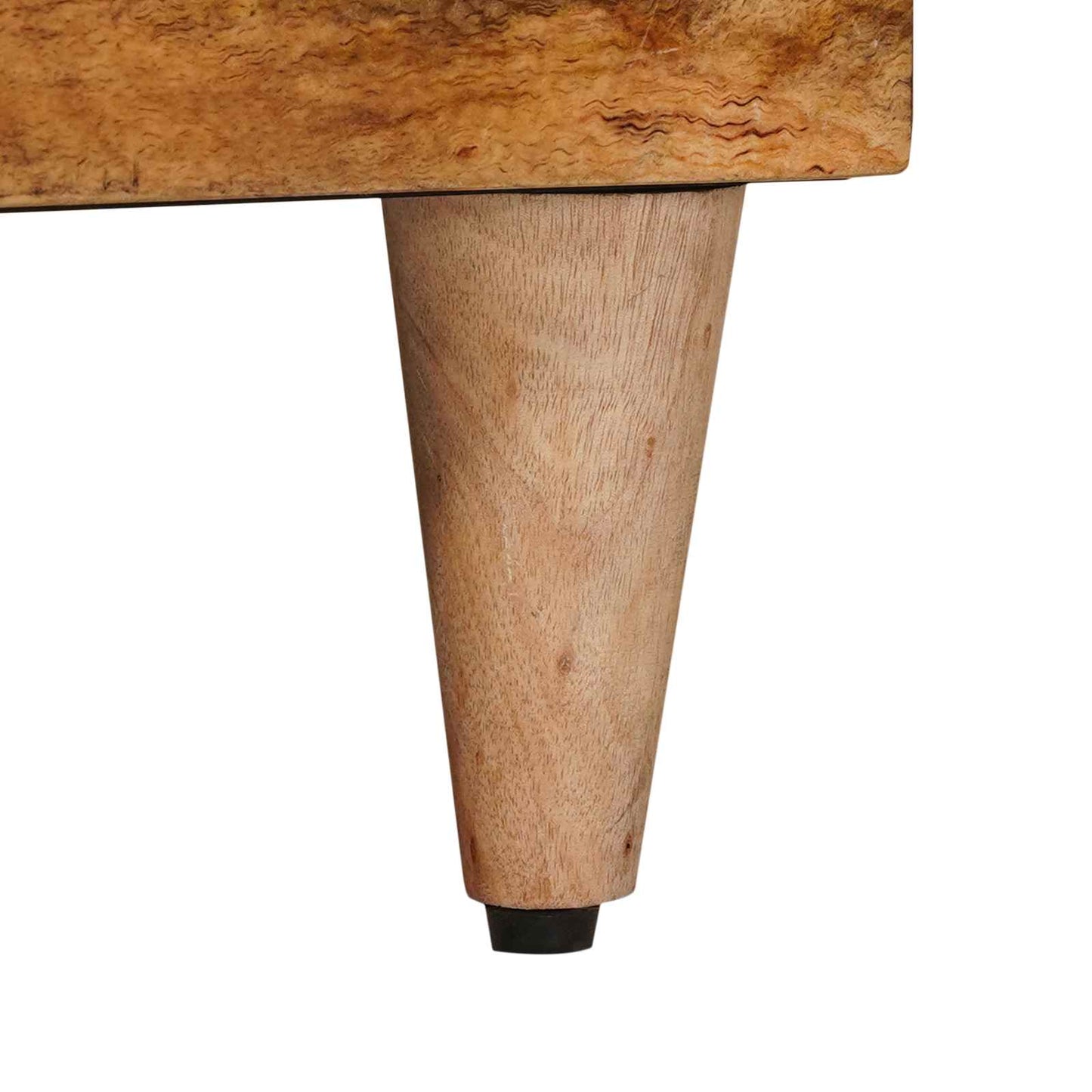 TV-skap med skuff Naturlig 100 x 33,5 x 46 cm Massiv mango tre vidaXL
