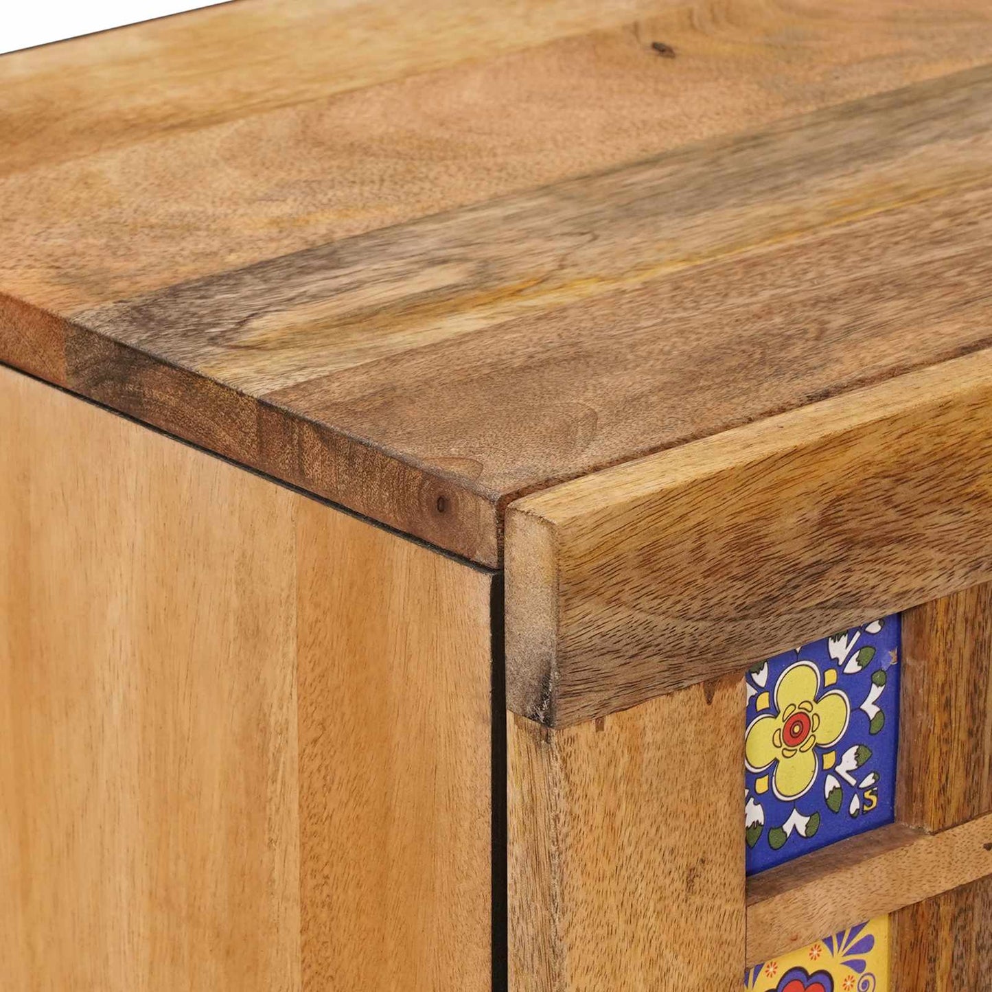 Serviesskap Naturlig 40 x 33,5 x 75 cm Massiv mango tre vidaXL