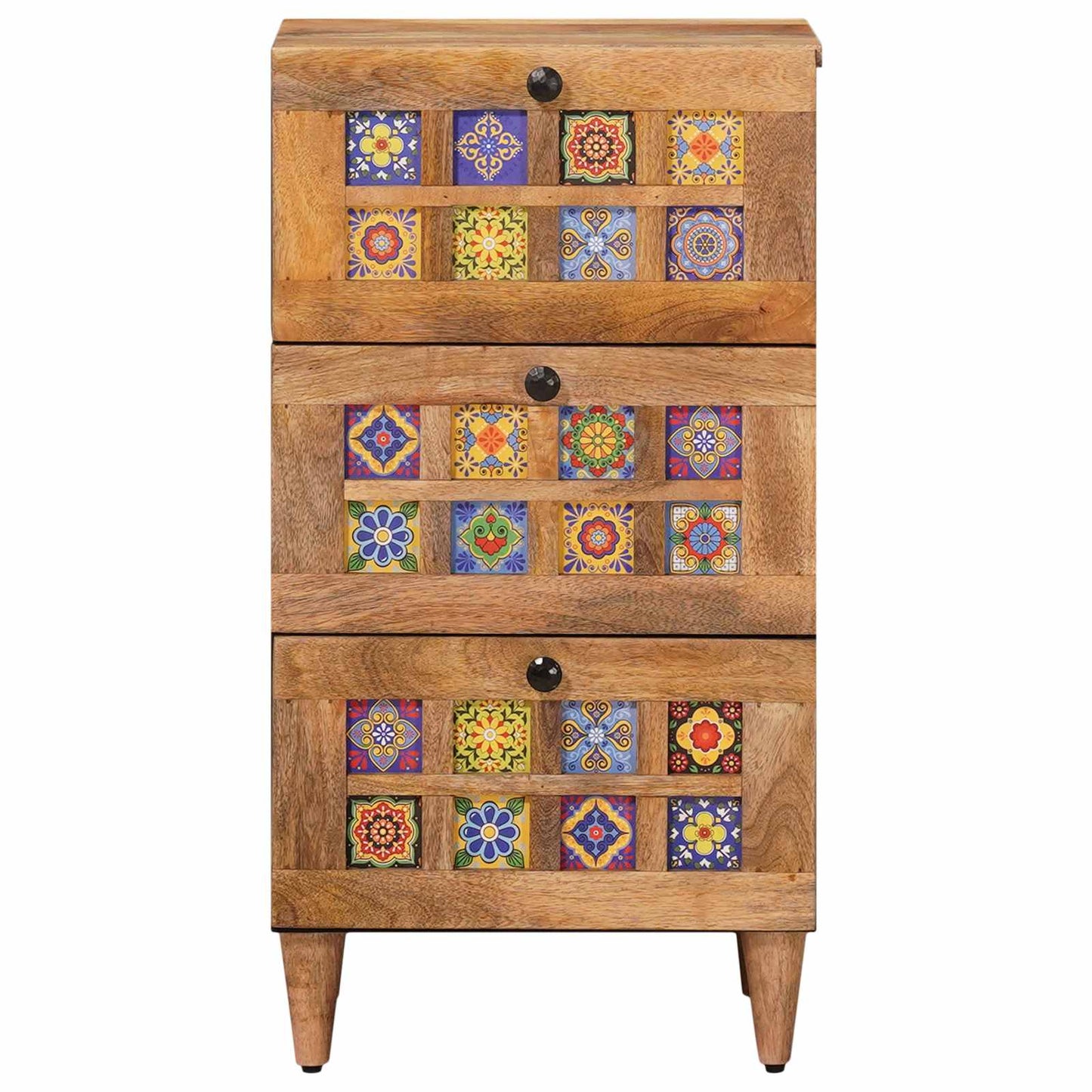 Serviesskap Naturlig 40 x 33,5 x 75 cm Massiv mango tre vidaXL