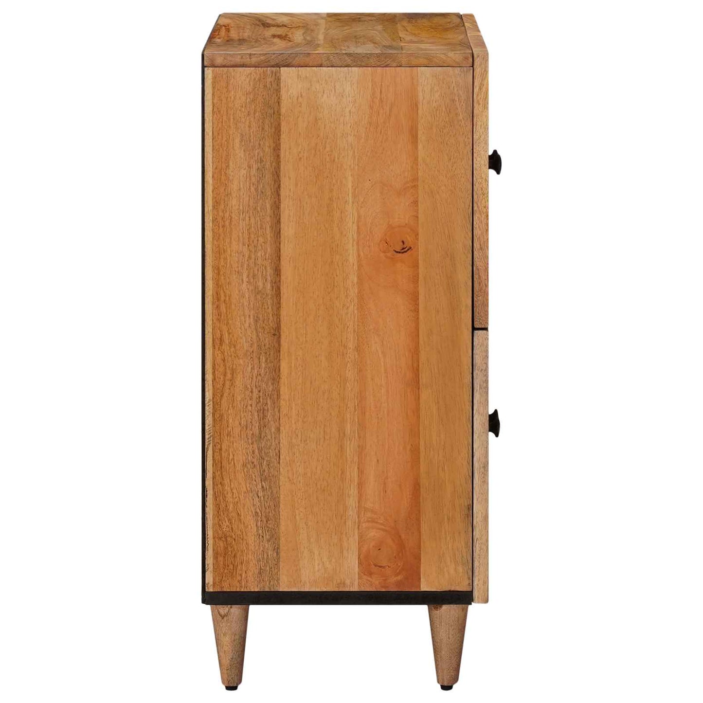 Serviesskap med dør Naturlig 60 x 33 x 75 cm Massiv mango tre