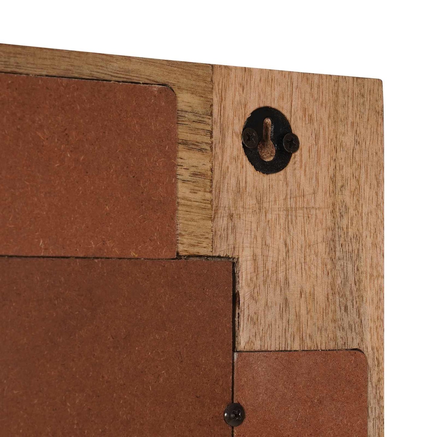 Baderomsspeil Naturlig 50 x 70 x 3 cm Massiv mango tre