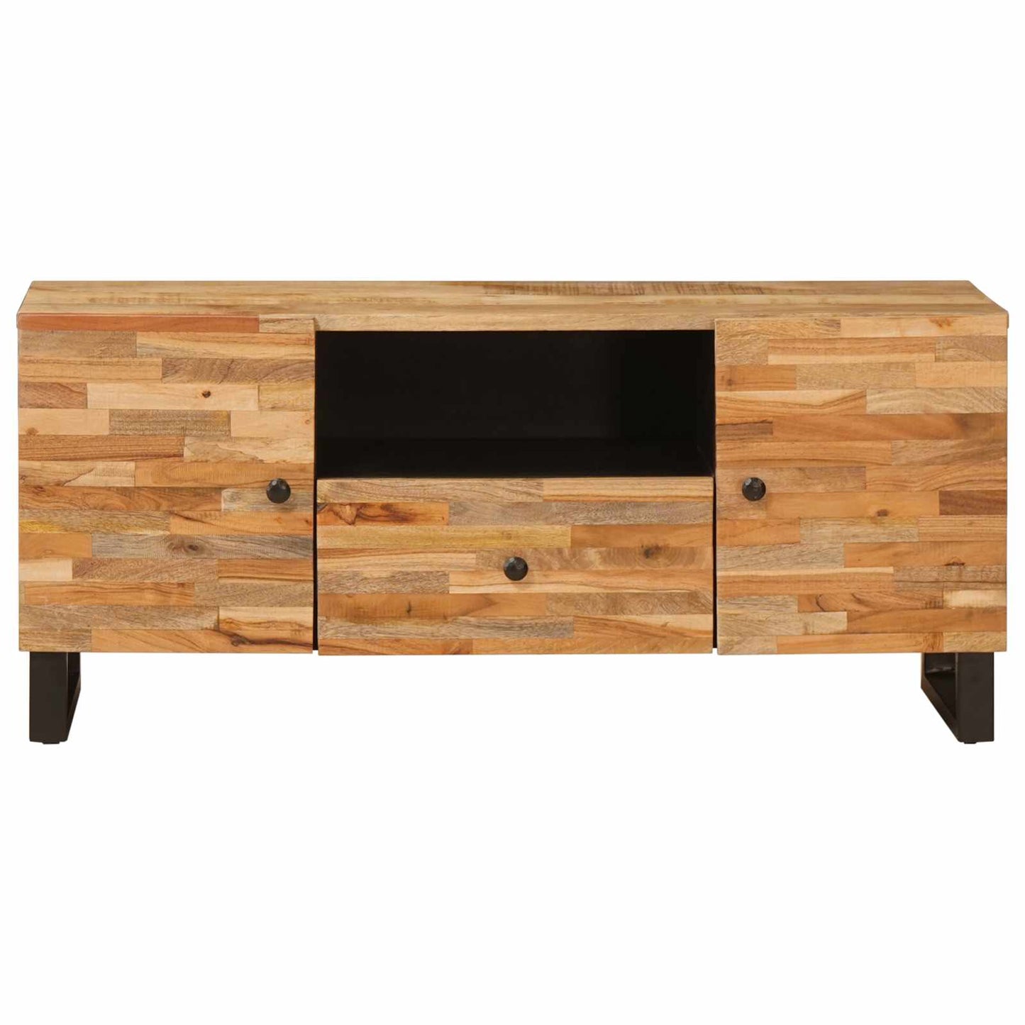 TV-skap med hylle Brun 105 x 33 x 46 cm Massiv mango tre