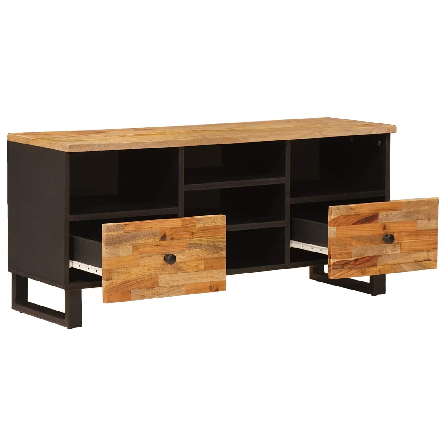 TV-skap med skuff Corona Brun 100 x 33 x 46 cm Massiv mango tre