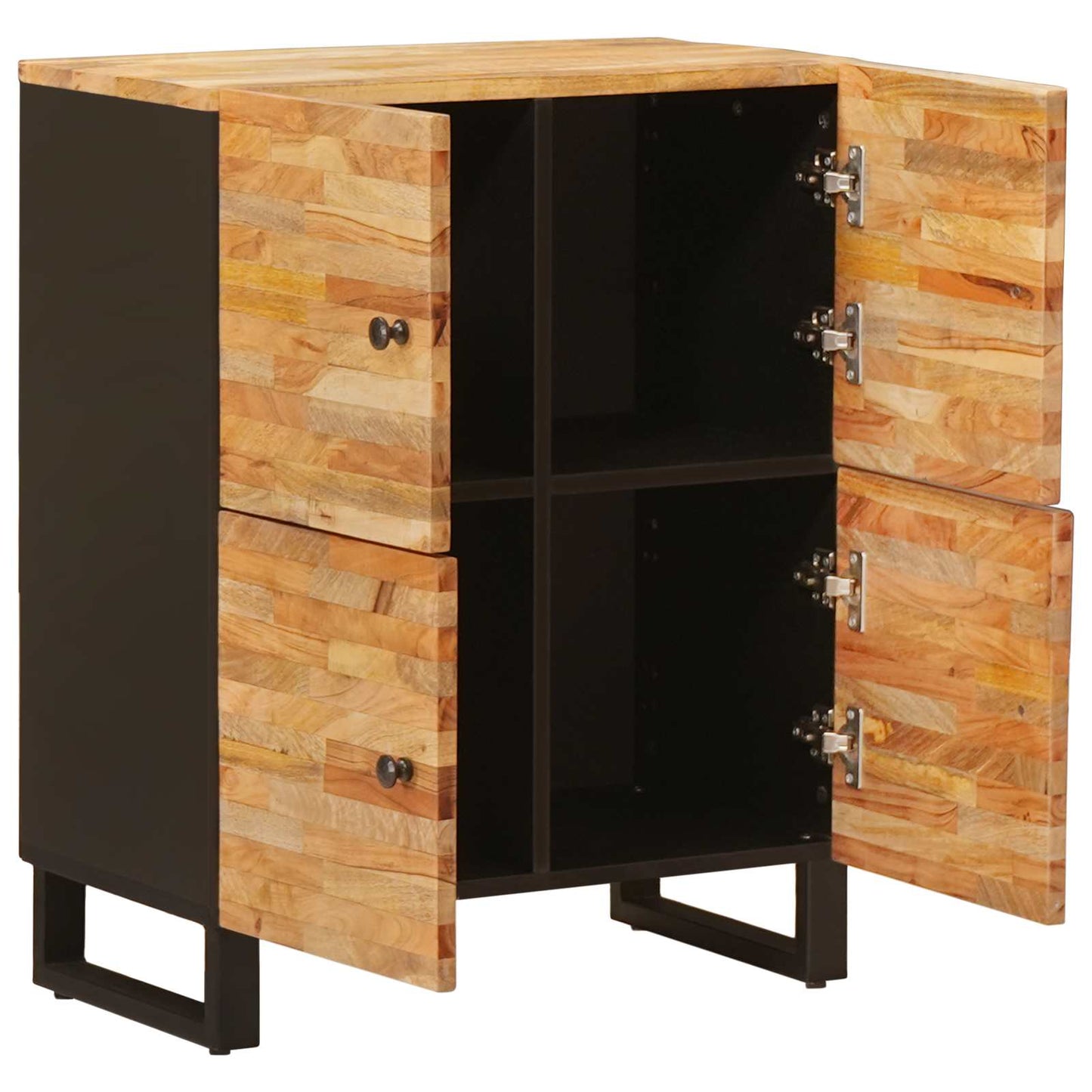 Sideskap med lagring Brun 60 x 33 x 75 cm Massiv mango tre