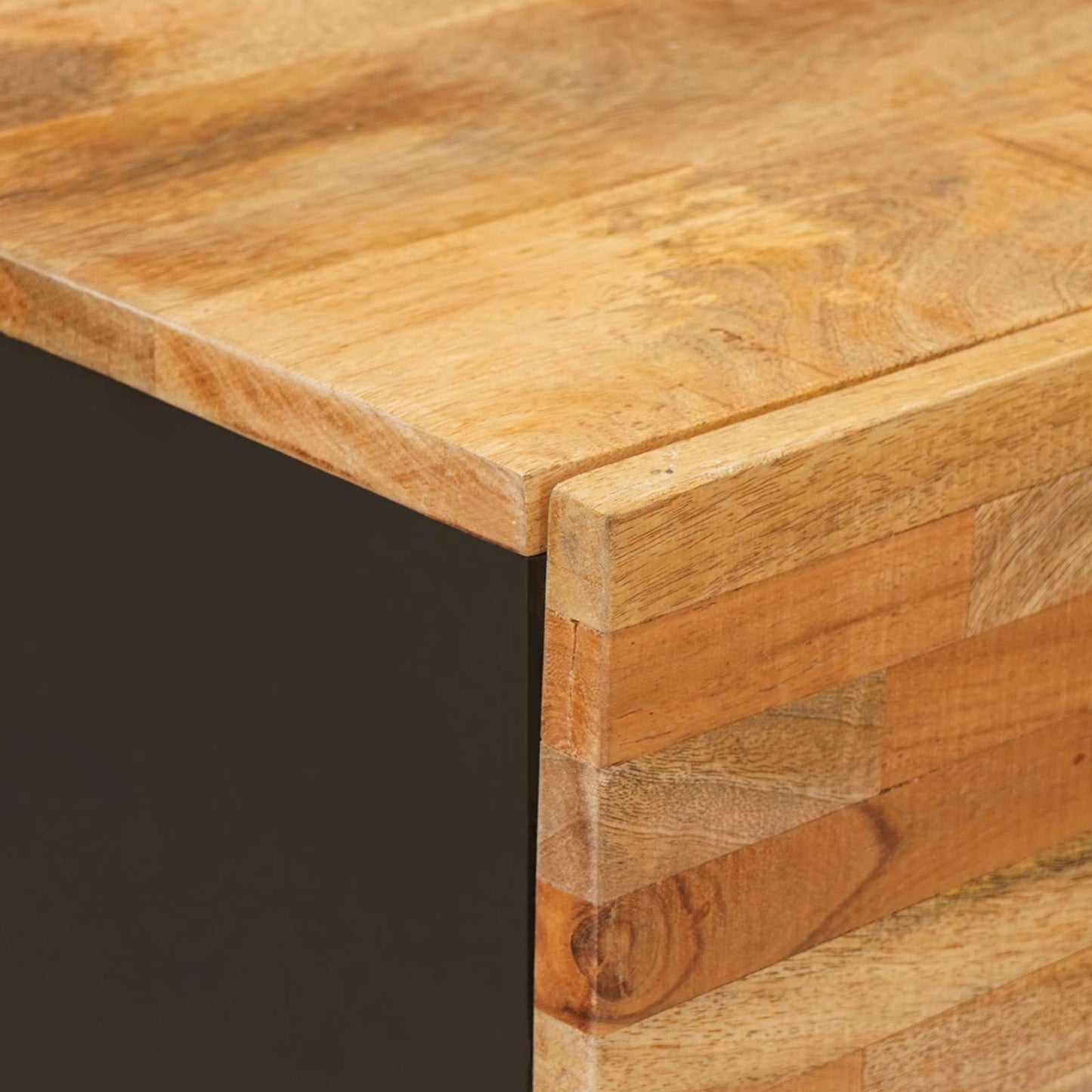 Sideskap med lagring Brun 80 x 33 x 75 cm Massiv mango tre