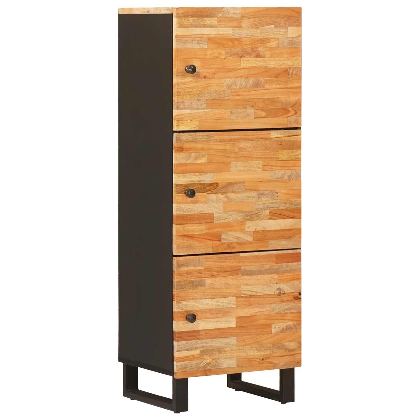 Lagerhøyskaper med hylle Brun 40 x 33 x 110 cm Massiv mango tre