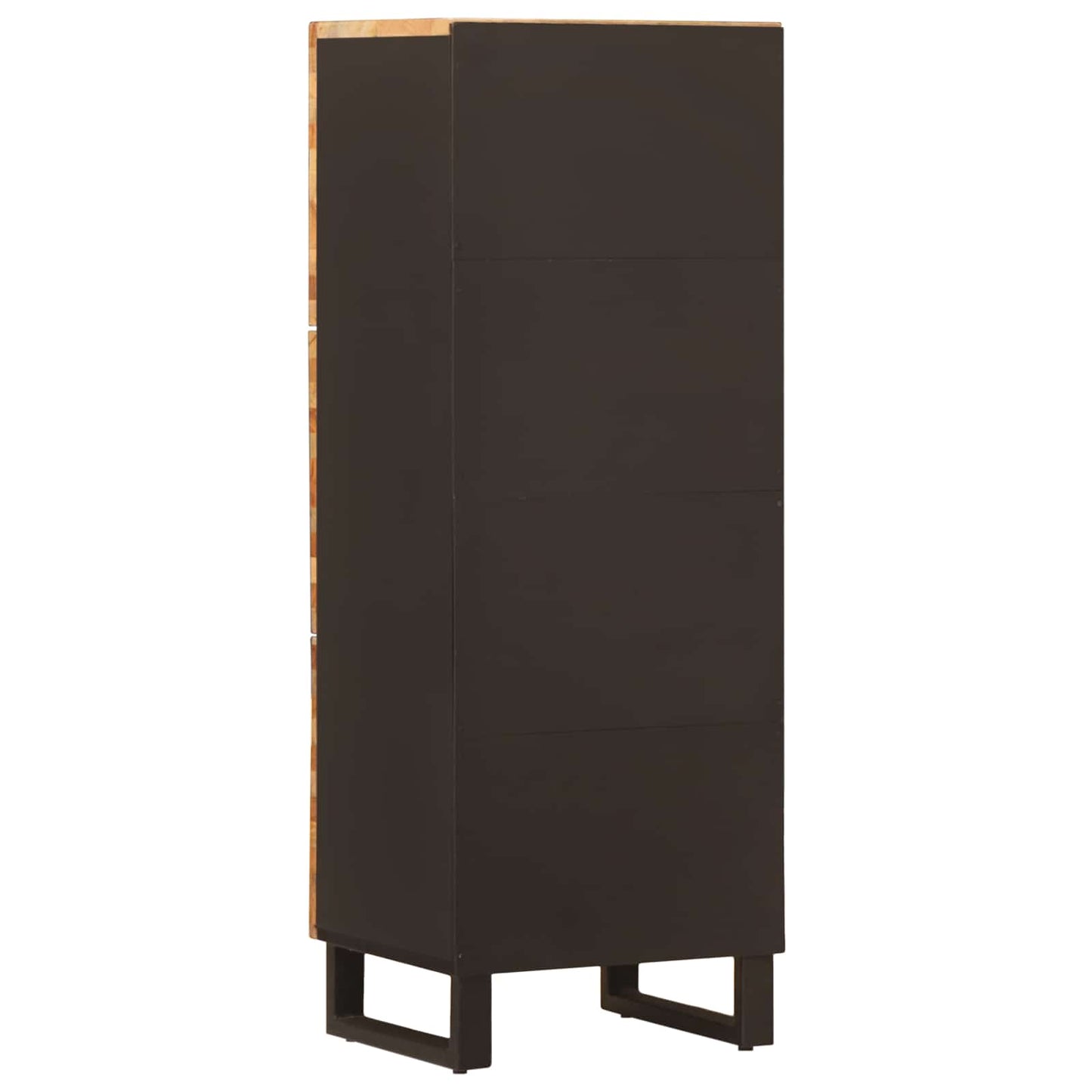 Lagerhøyskaper med hylle Brun 40 x 33 x 110 cm Massiv mango tre
