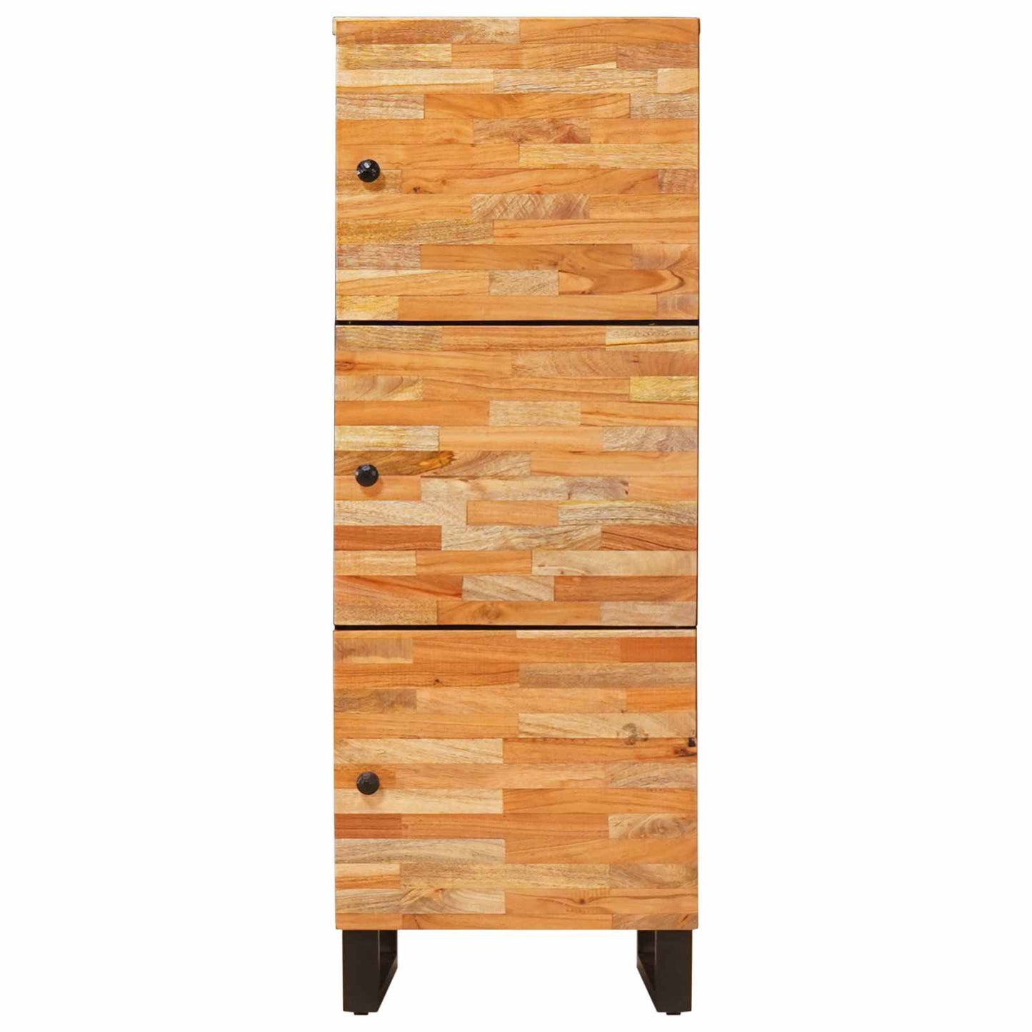 Lagerhøyskaper med hylle Brun 40 x 33 x 110 cm Massiv mango tre