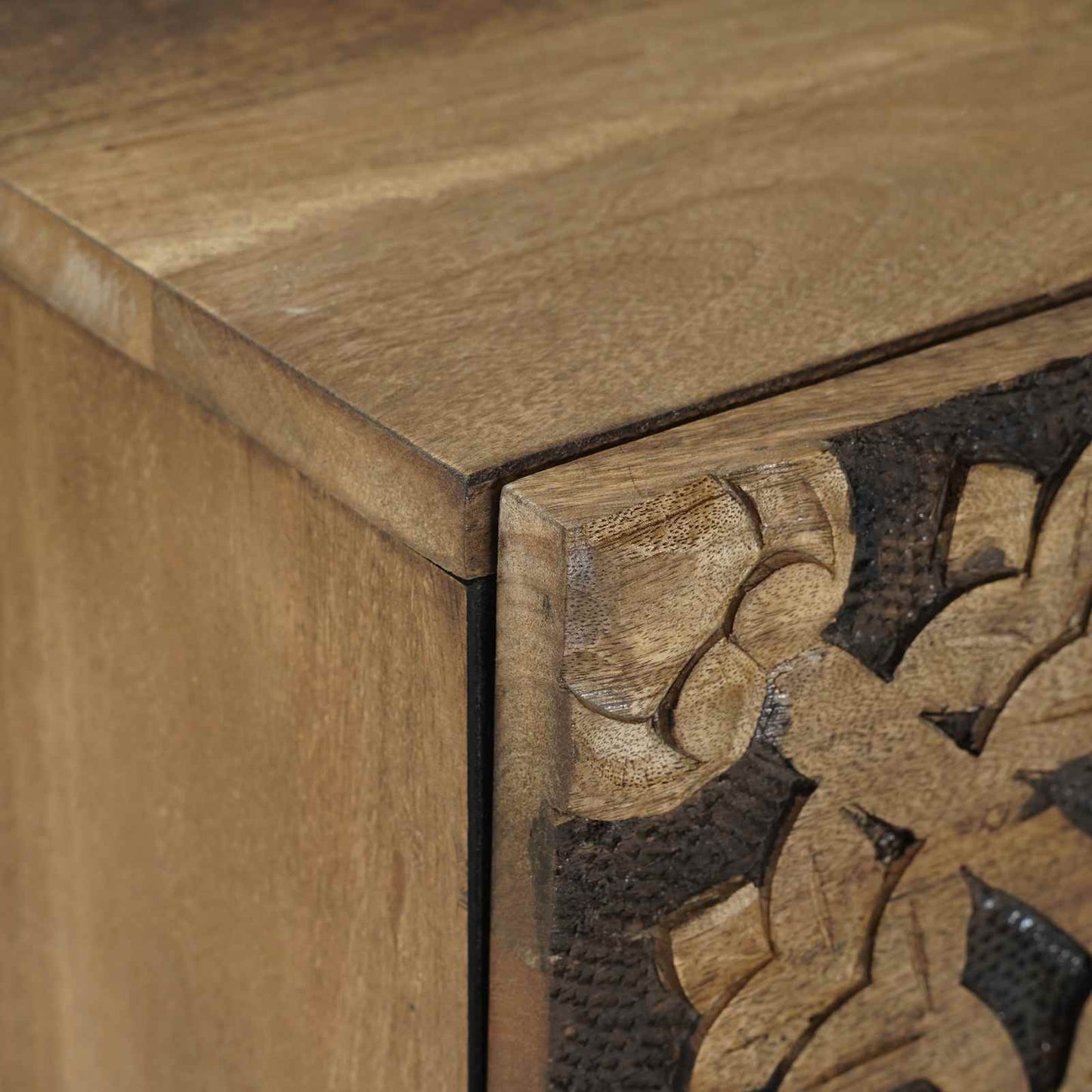 Nattbordskap Brun 40 x 33,5 x 46 cm Massiv mango tre