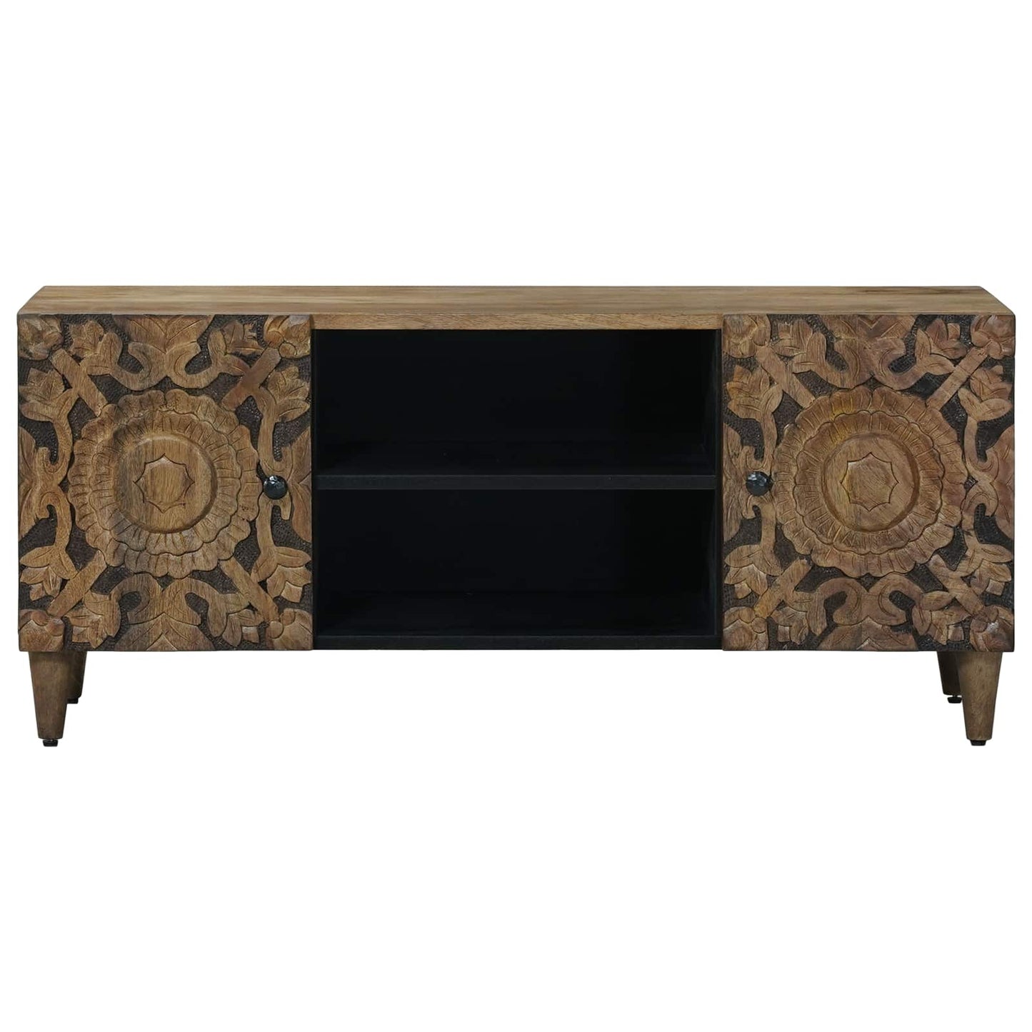 TV-skap med lagring Brun 105 x 33,5 x 46 cm Massiv mango tre