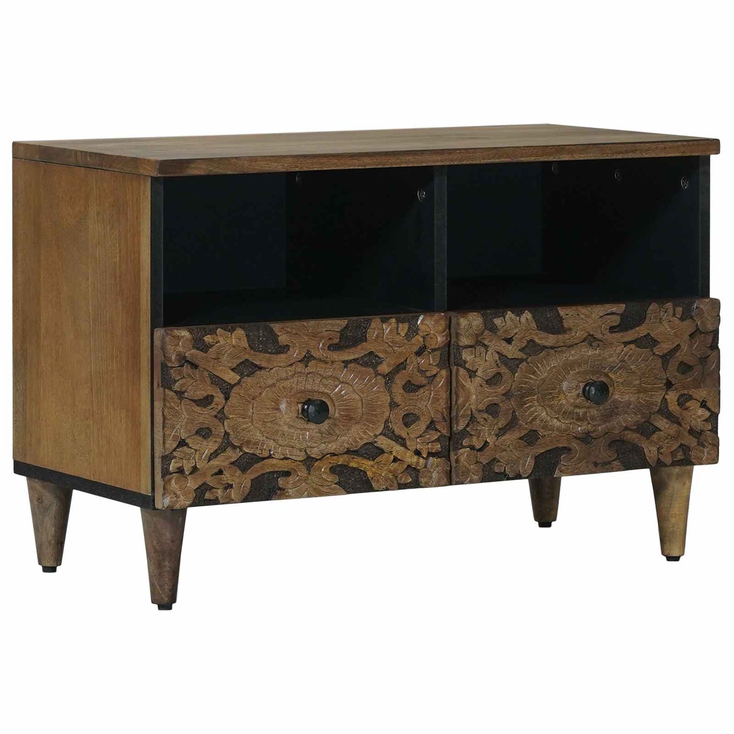 TV-skap med lagring Brun 70 x 33,5 x 46 cm Massiv mango tre