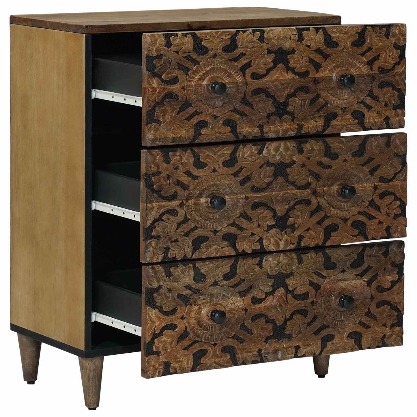 Oppbevaringssideboard Brun 60 x 33,5 x 75 cm Massiv mango tre