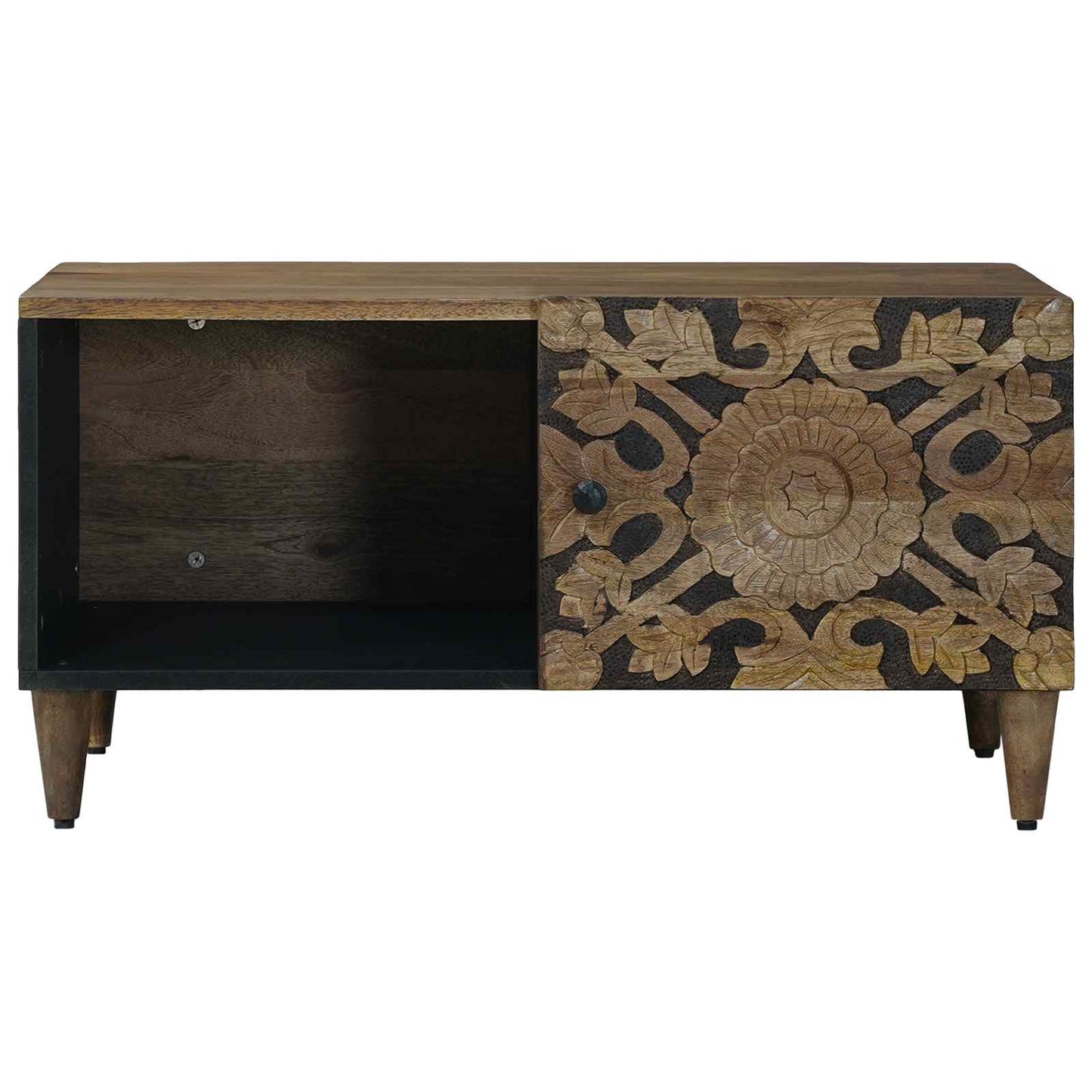 Kaffebord Brun 80 x 50 x 40 cm Massiv mango tre