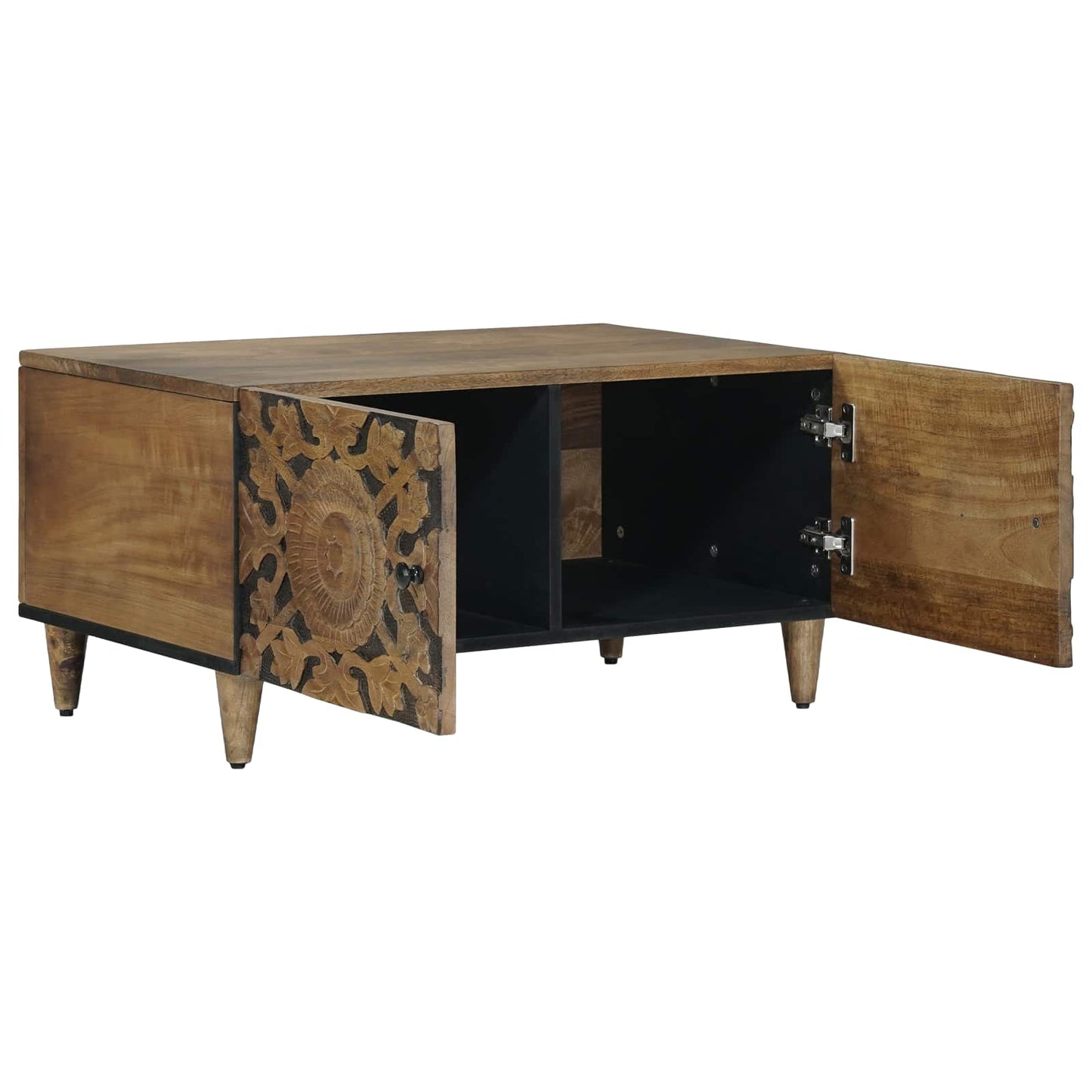 Kaffebord Brun 80 x 50 x 40 cm Massiv mango tre
