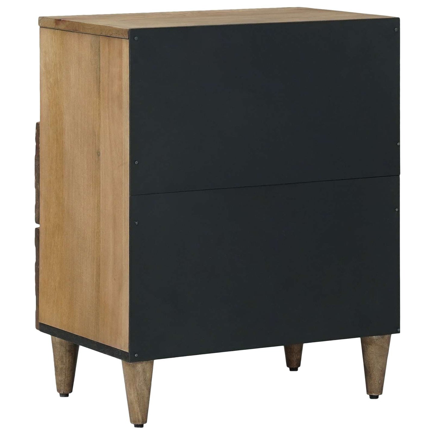 Sengekabinett med skuff Brun 50 x 33 x 60 cm Massiv mango tre