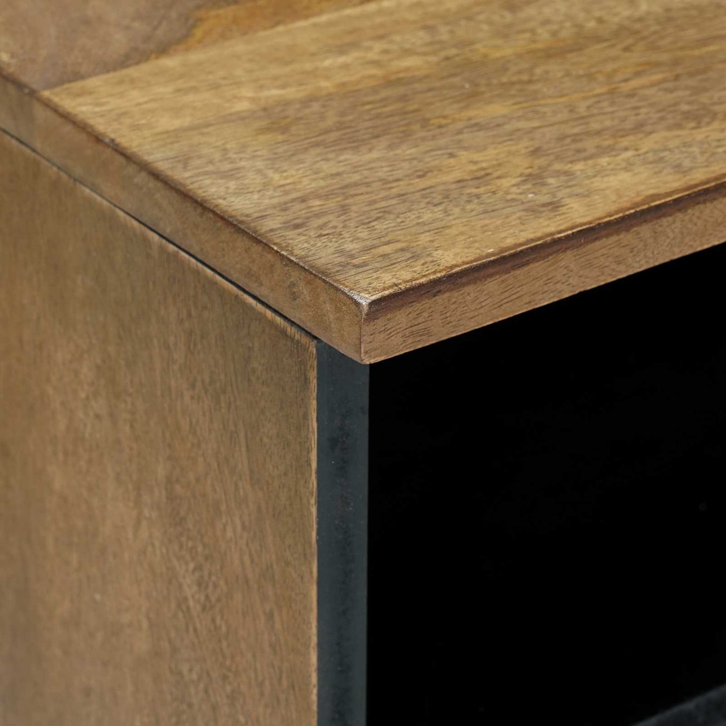 TV-skap med skuff Brun 100 x 33,5 x 46 cm Massiv mango tre