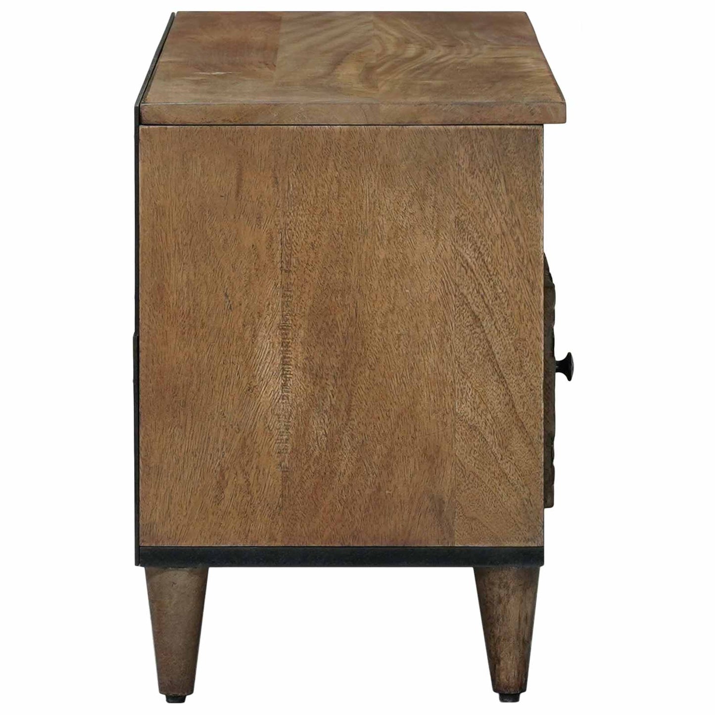 TV-skap med skuff Brun 100 x 33,5 x 46 cm Massiv mango tre