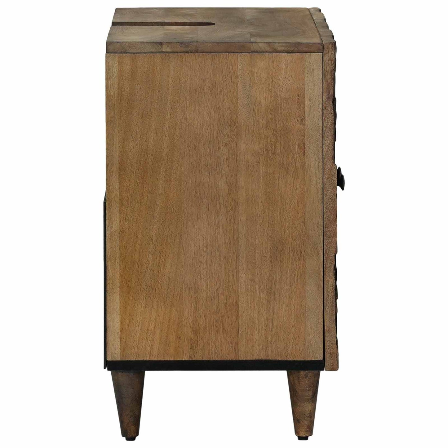 Baderomsvaskeskap med dør Brun 62 x 33 x 58 cm Massiv mango tre