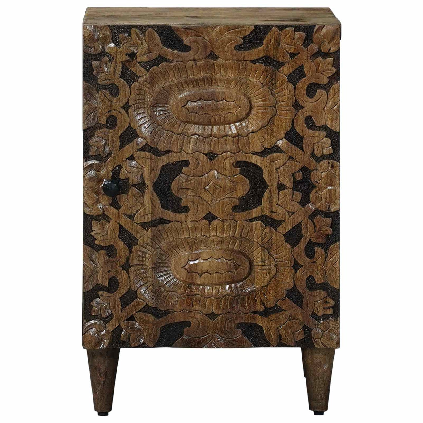 Baderomsskap med dør Brun 38 x 33,5 x 58 cm Massiv mango tre