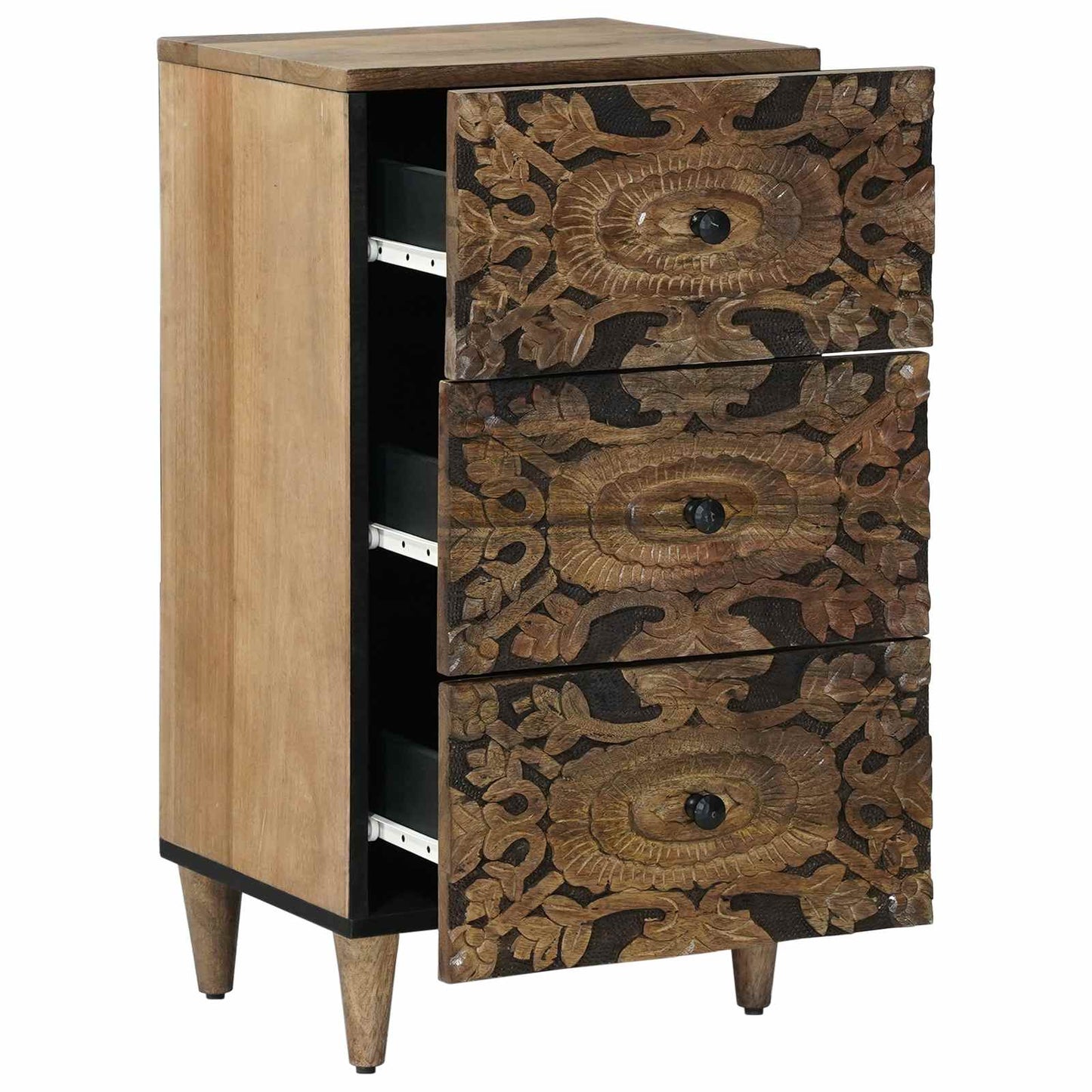 Serviesskap med skuff Brun 40 x 33,5 x 75 cm Massiv mango tre