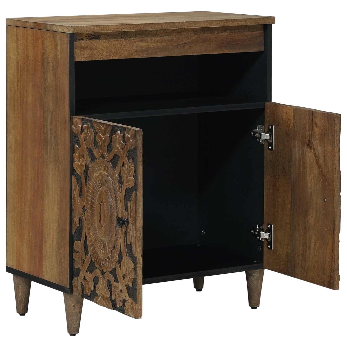 Serviesskap med lagring Brun 60 x 33,5 x 75 cm Massiv mango tre