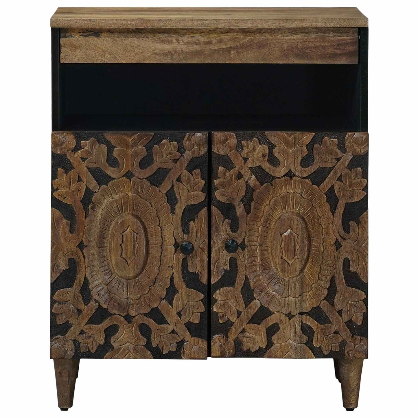 Serviesskap med lagring Brun 60 x 33,5 x 75 cm Massiv mango tre