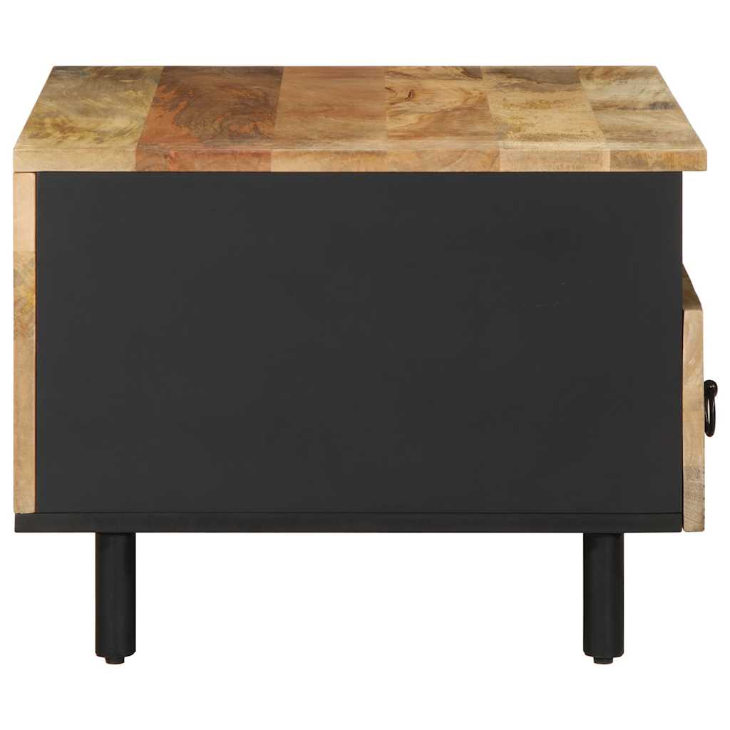 Salongbord svart 80x54x40 cm grovt heltre mangotre