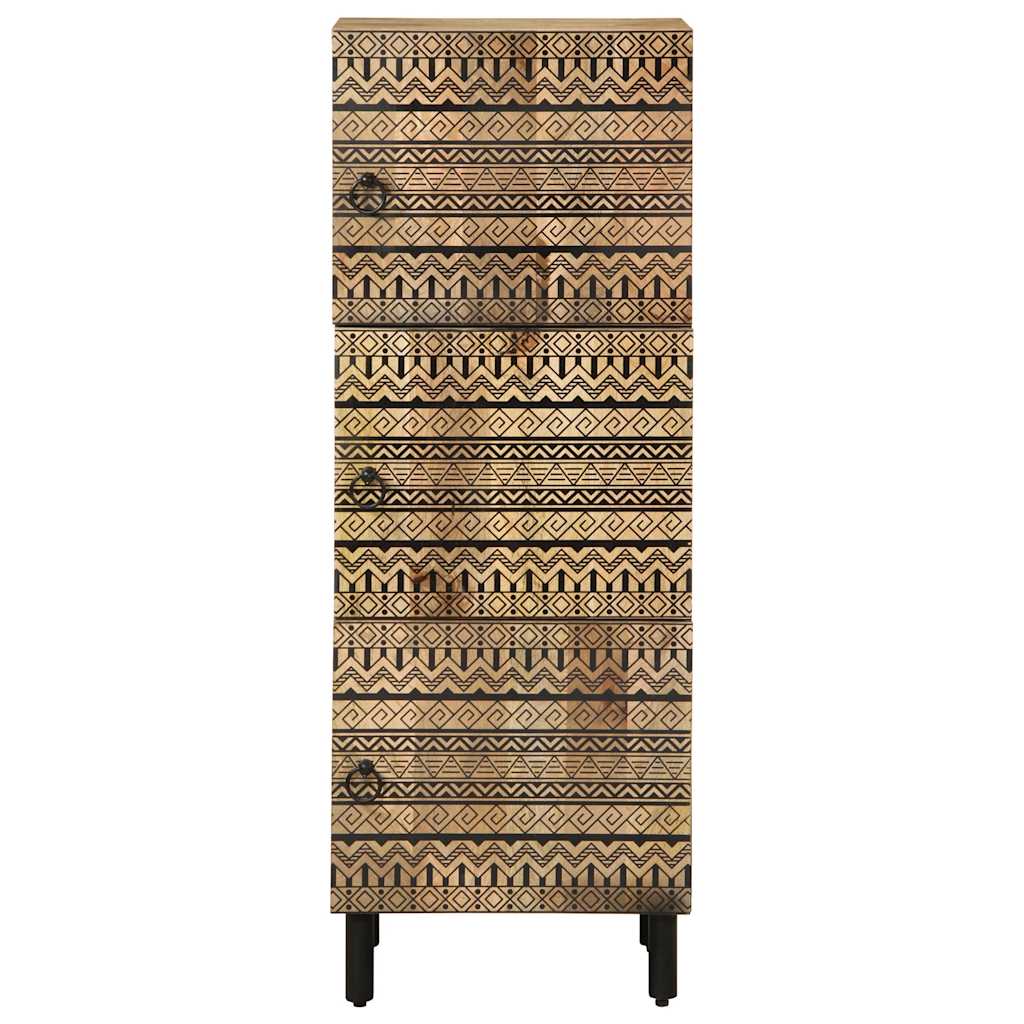 Sideskap 40x33,5x110 cm grovt heltre mangotre