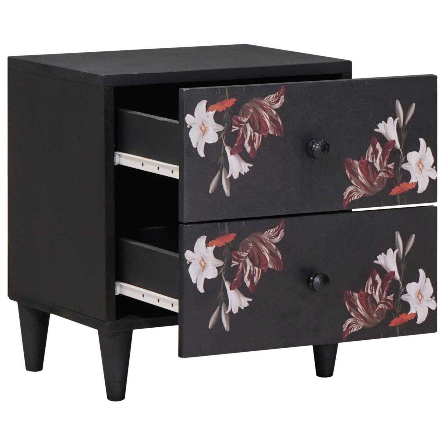 Nattbord med skuff Brun 40 x 33,5 x 46 cm Massiv mango tre