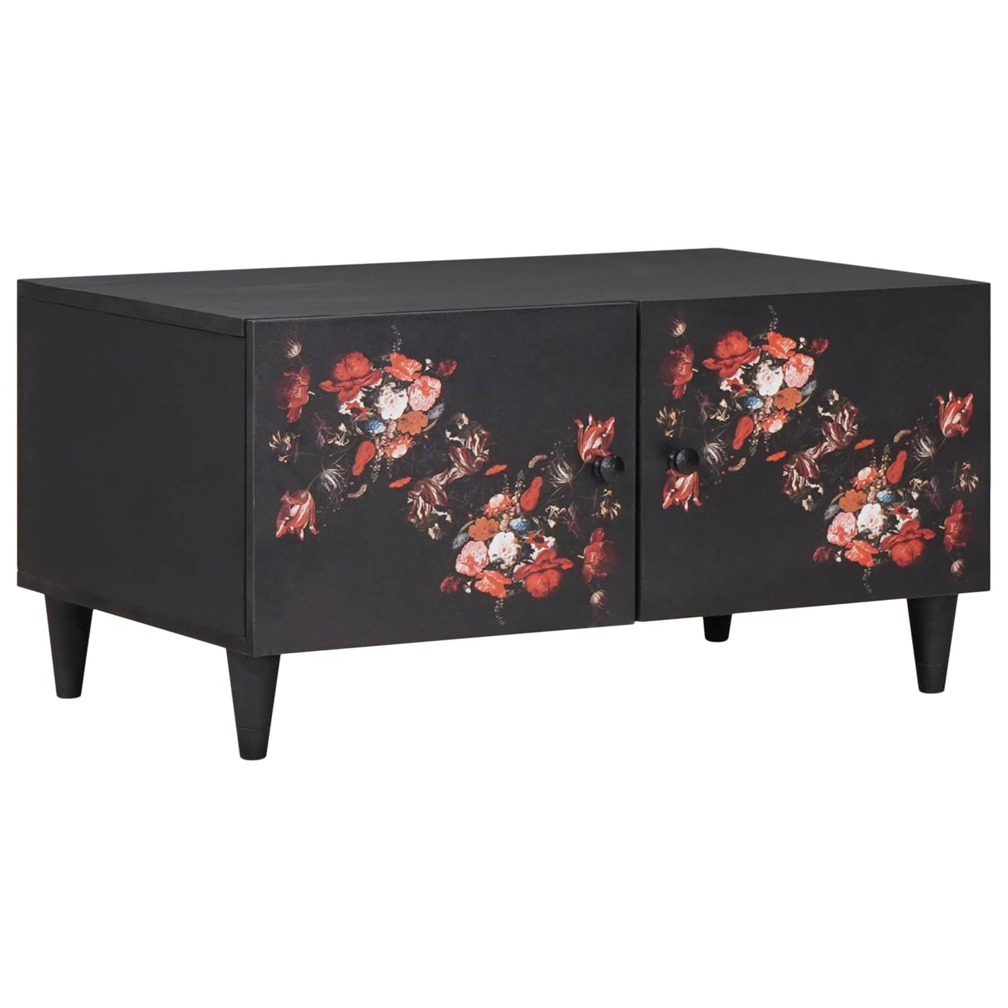 Kaffebord Flerfarget 80 x 50 x 40 cm Massiv mango tre