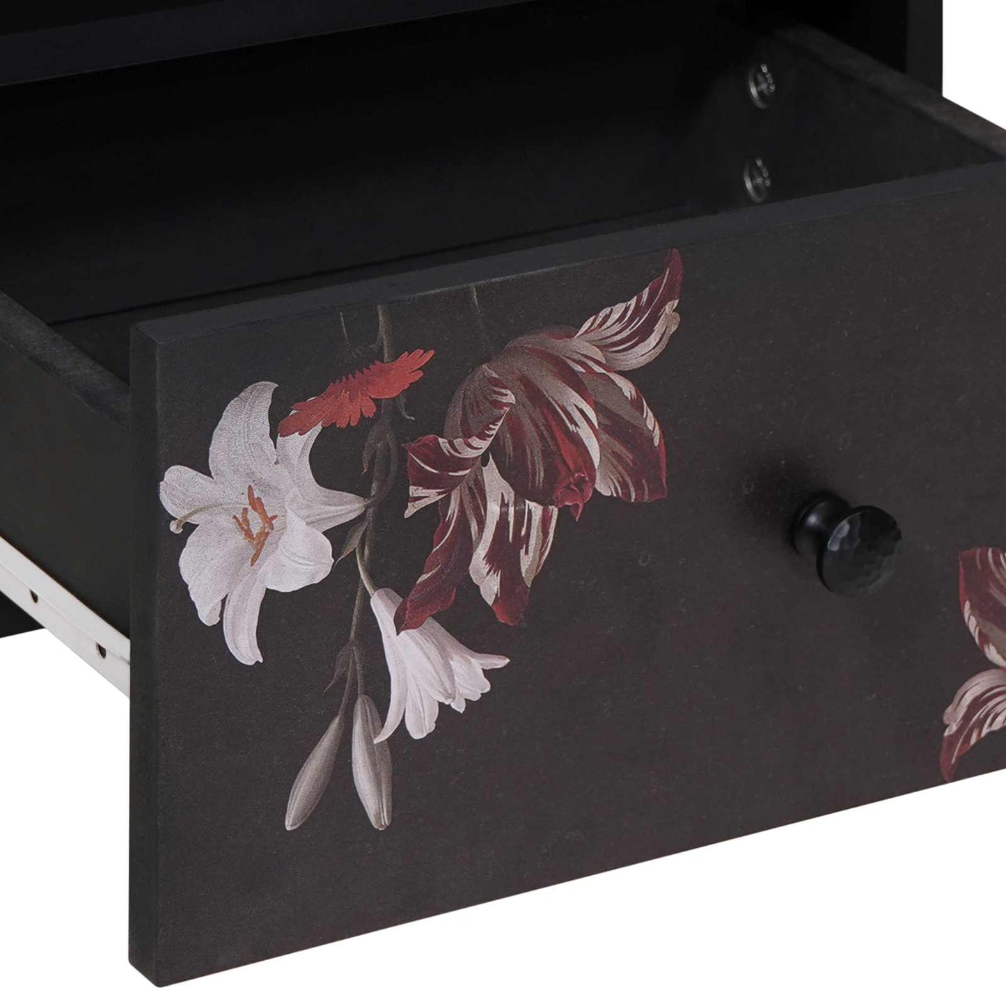 Nattbord med skuff 2 pcs Brun 40 x 33 x 46 cm Massiv mango tre