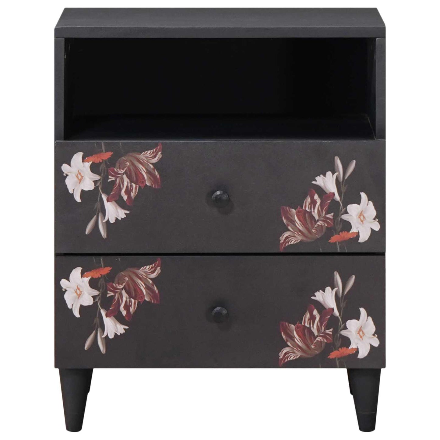 Nattbord med skuff Flerfarget 50 x 33 x 60 cm Massiv mango tre