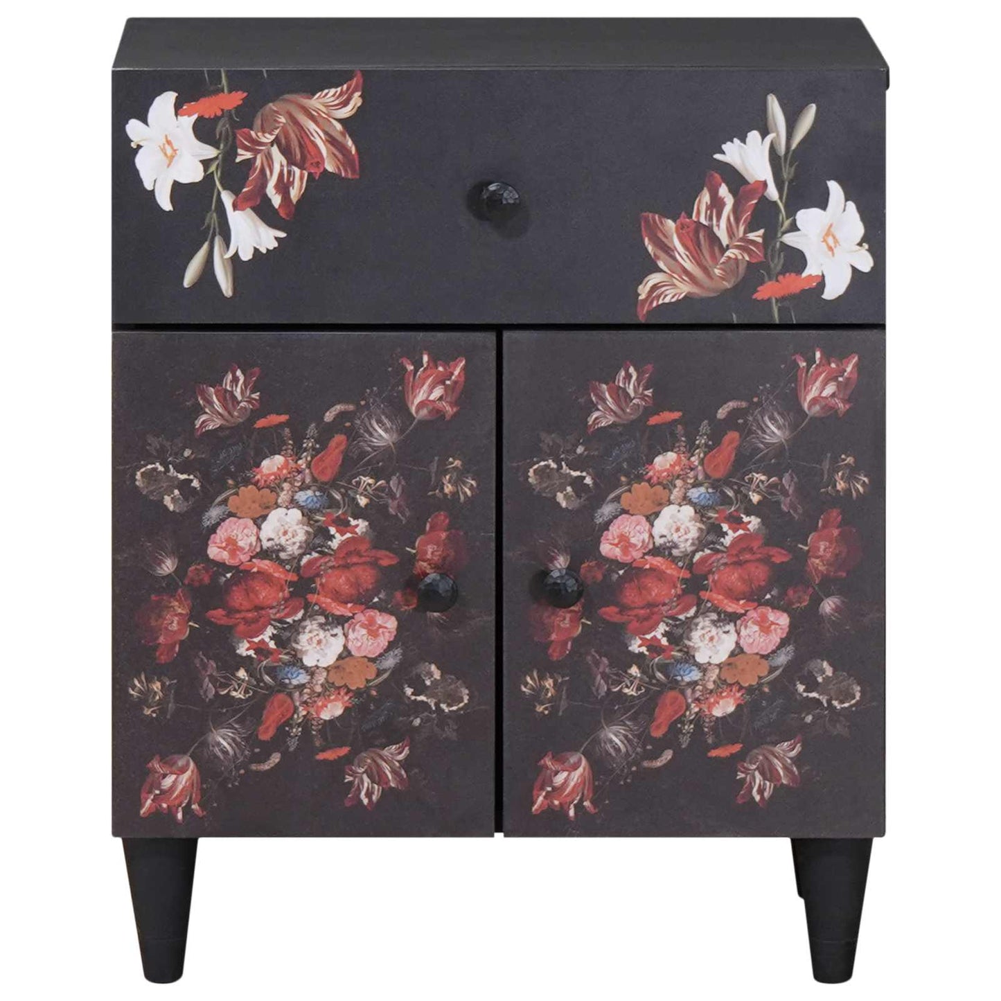 Nattbord med skuff Flerfarget 50 x 33 x 60 cm Massiv mango tre