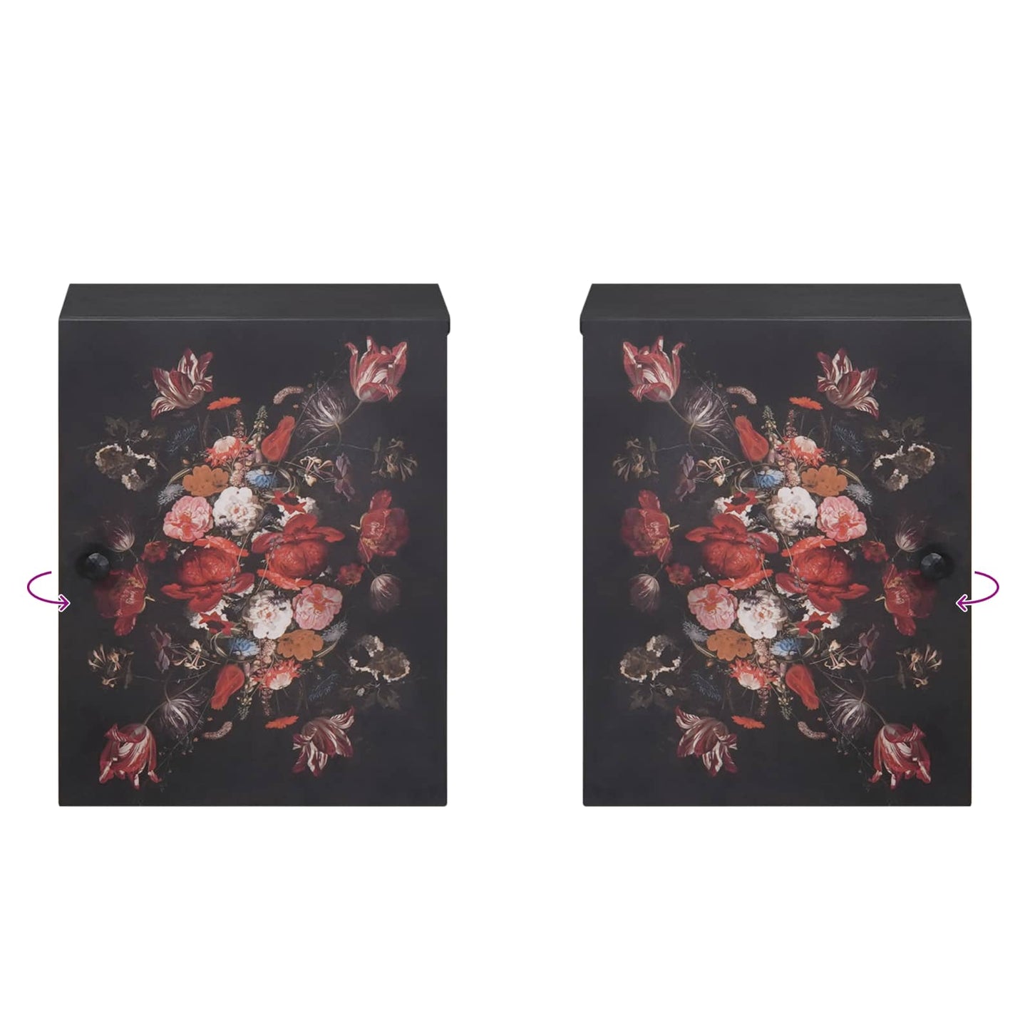 Hengende skap Flerfarget 38 x 33,5 x 48 cm Massiv mango tre