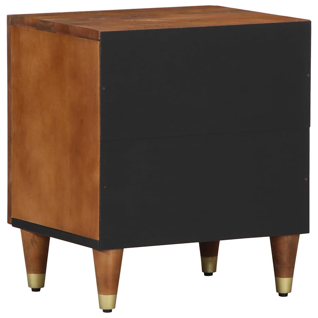 Nattbord med dør Honning brun 40 x 33 x 46 cm Massiv mango tre