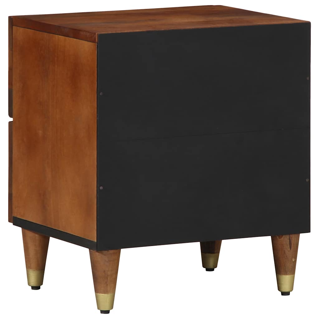 Nattbordskap Honning brun 40 x 33 x 46 cm Massiv mango tre