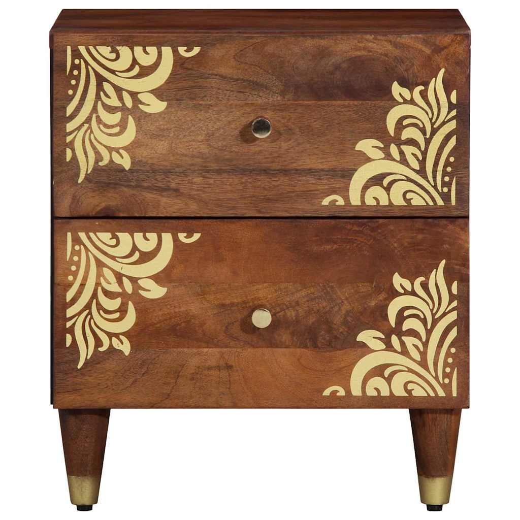 Nattbordskap Honning brun 40 x 33 x 46 cm Massiv mango tre