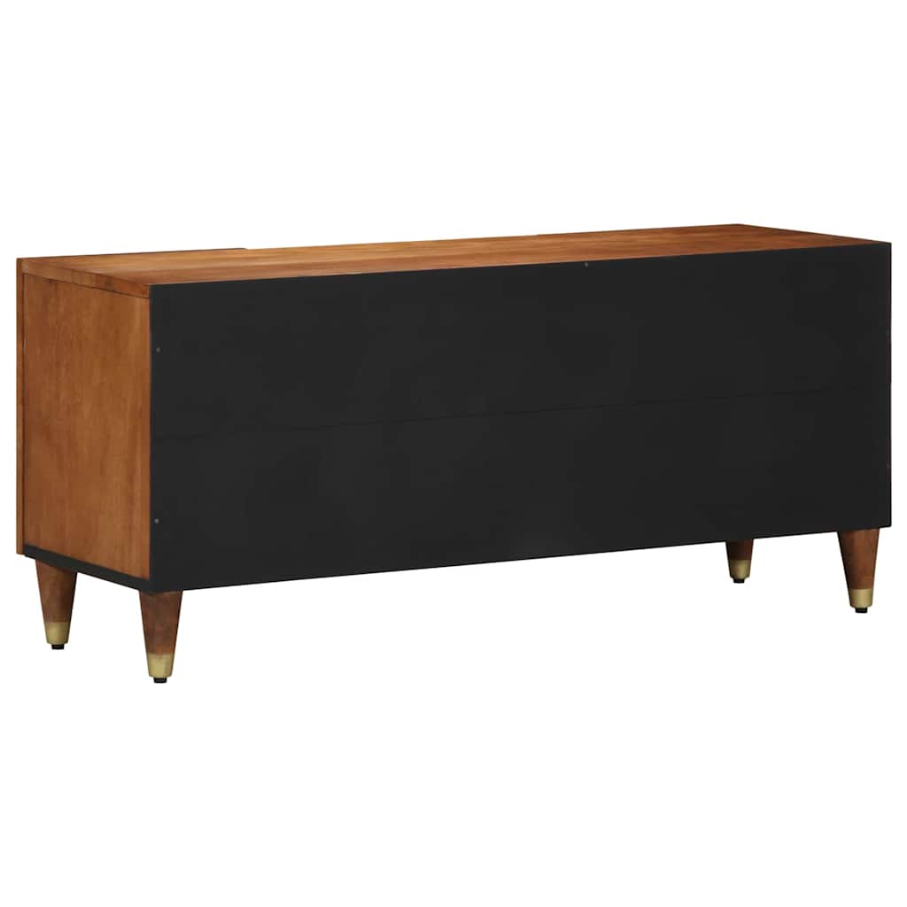 TV-skap med dør Honning brun 105 x 33 x 46 cm Massiv mango tre