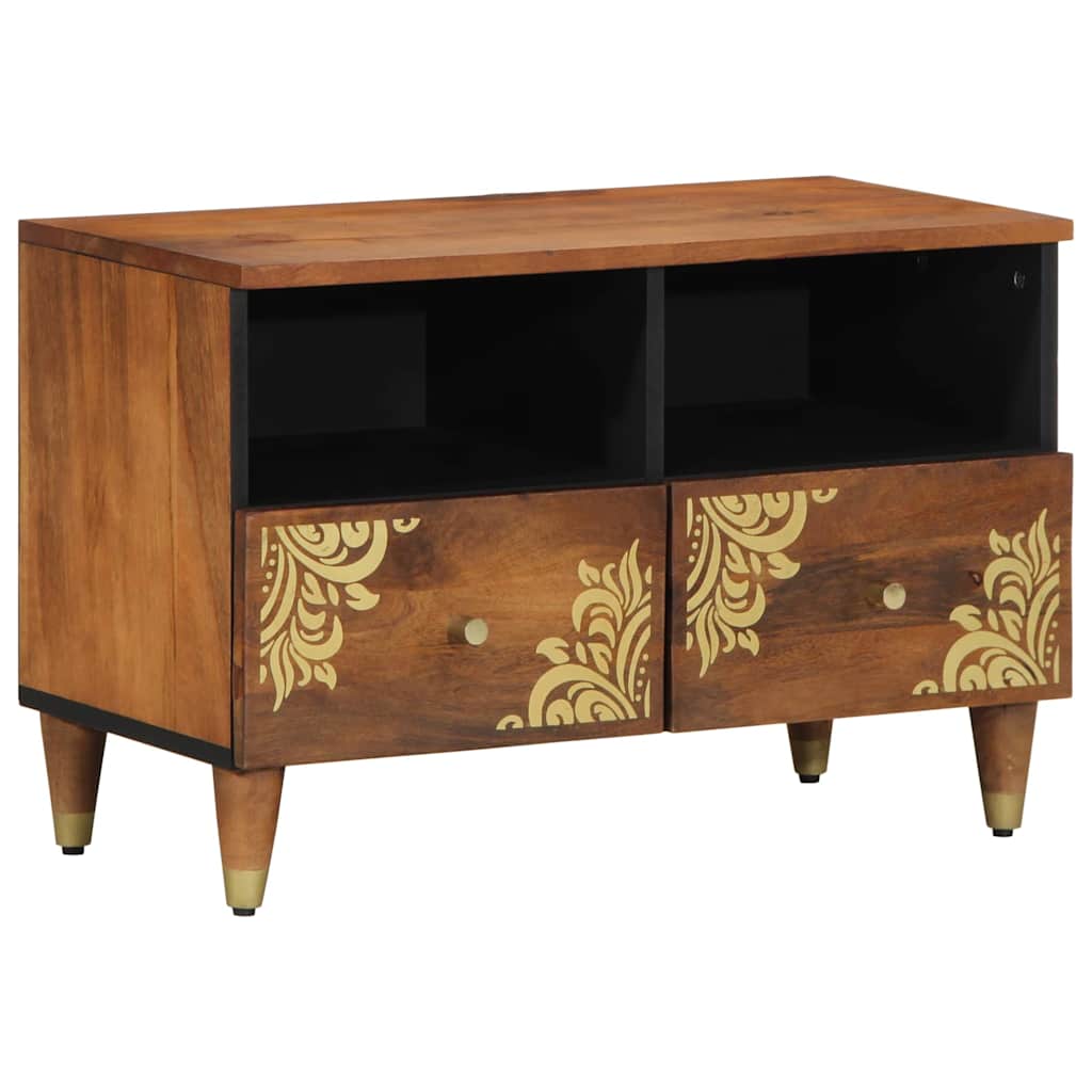 TV-skap med skuff Honning brun 70 x 33 x 46 cm Massiv mango tre