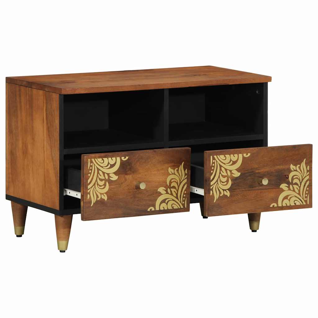 TV-skap med skuff Honning brun 70 x 33 x 46 cm Massiv mango tre