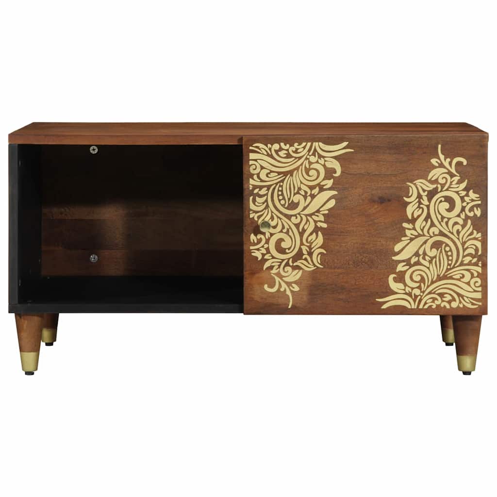Kaffebord Honning brun 80 x 50 x 40 cm Massiv mango tre