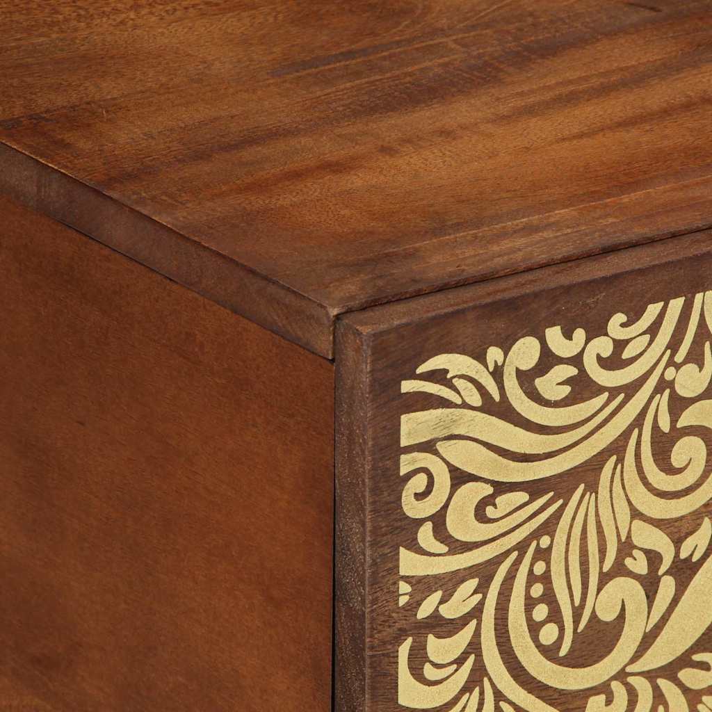 Kaffebord Honning brun 80 x 50 x 40 cm Massiv mango tre